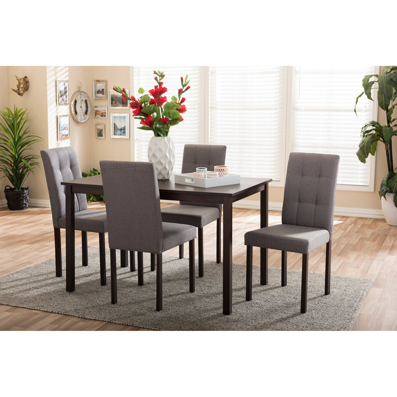 Whole Interiors Baxton Studio 5 Piece Dining Set Reviews Wayfair Baxton Studio 5 Piece Dining Set