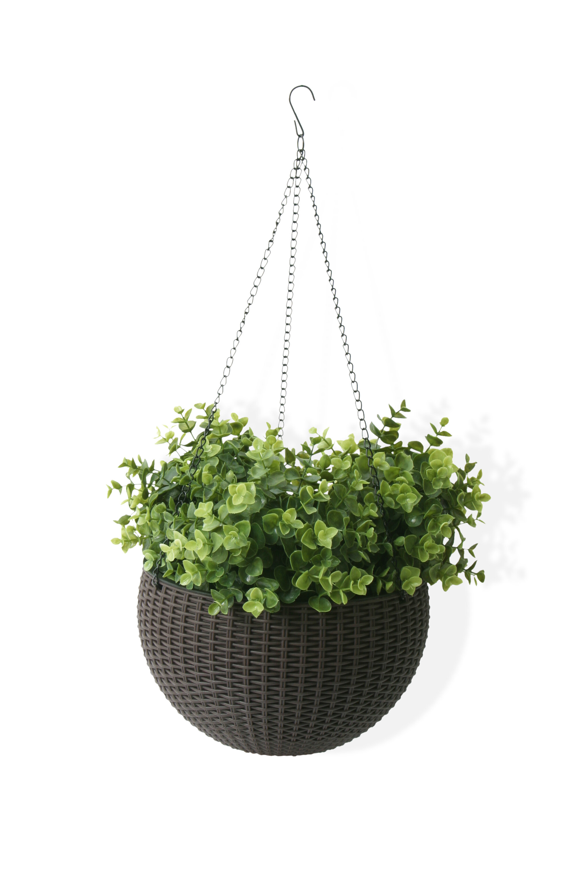 Hanging Baskets w/ Wire hangers Hanging Planters Qty. 5 10", Green 