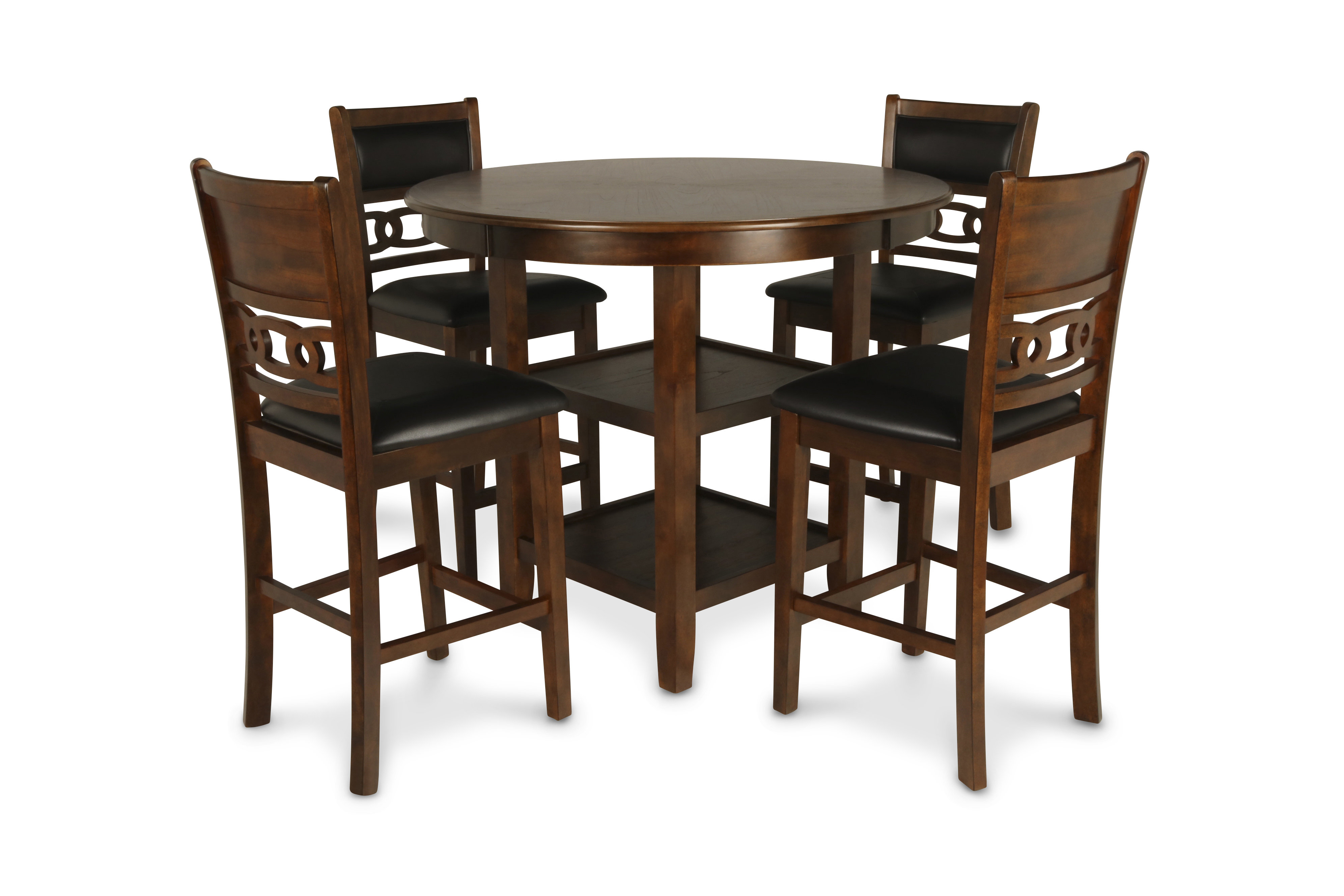 Winston Porter Jackins 5 Piece Rubberwood Solid Wood Dining Set Reviews Wayfair