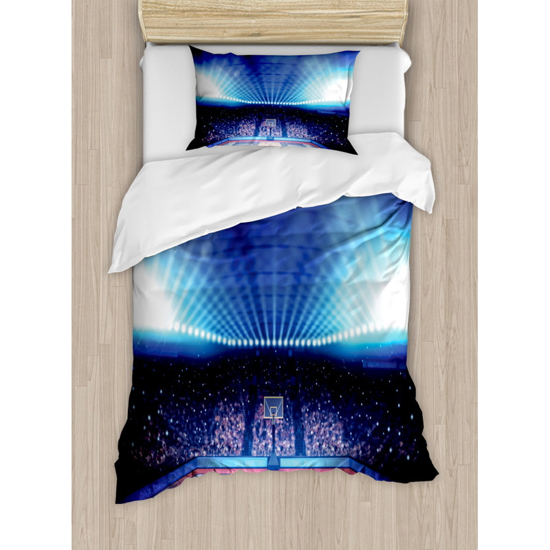 BASKETBALL SINGLE DUVET COVER SET REVERSIBLE BEDDING 100/% COTTON NEW