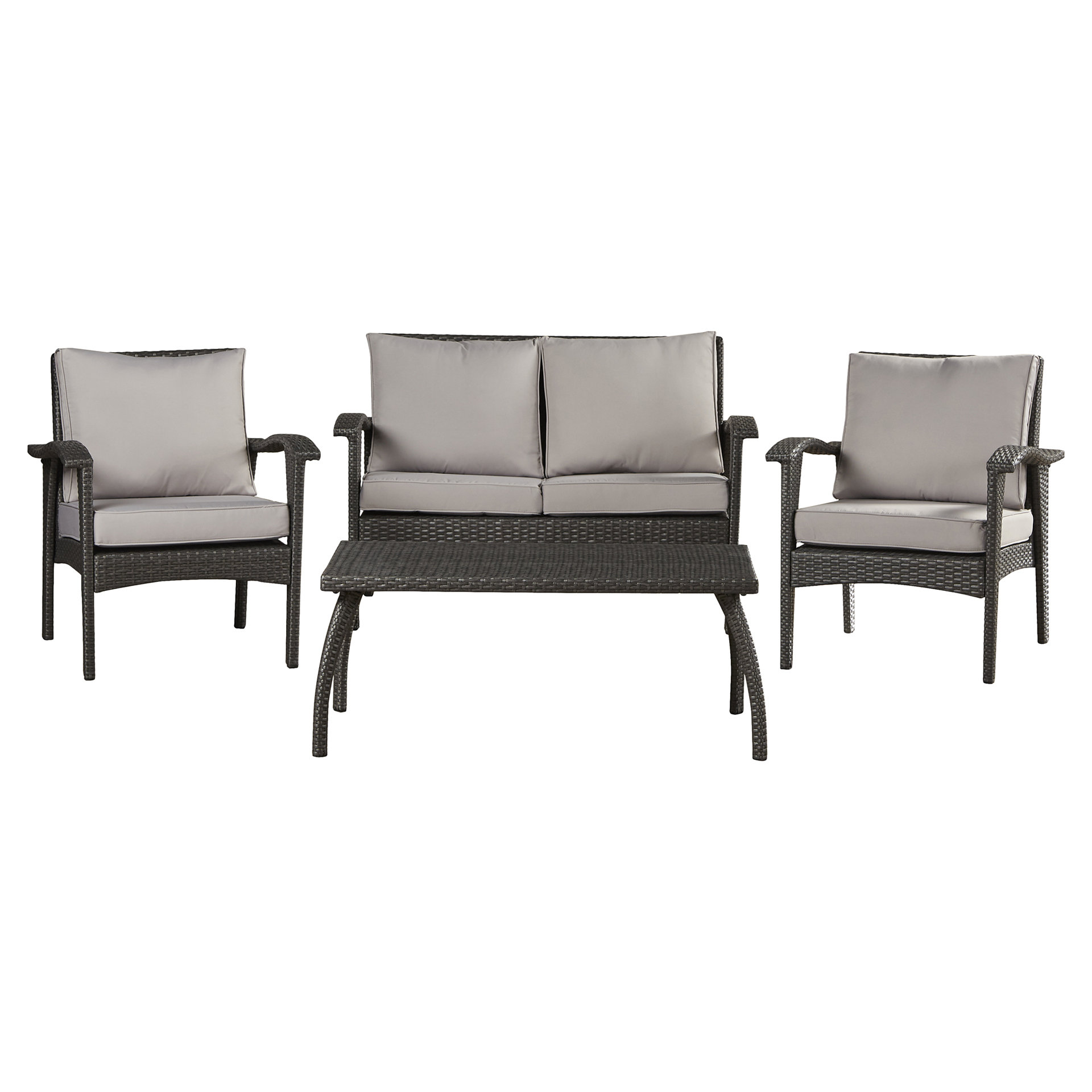 Three Posts Guilford 4 Piece Rattan Sofa Seating Group With Cushions Reviews Wayfair