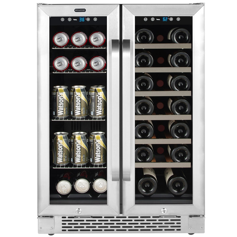 Whynter 20 Bottle Dual Zone Freestanding Built In Wine Beverage Refrigerator Reviews Wayfair