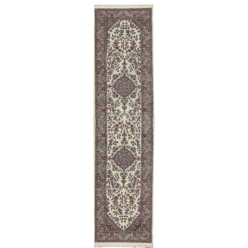 Bokara Rug Co Inc One Of A Kind Hand Knotted Green 2 6 X 10 Runner Wool Area Wayfair Runner Wool Area Rug