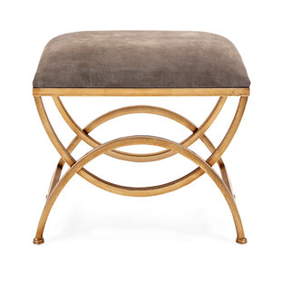 Minetta Suede Metal Bench