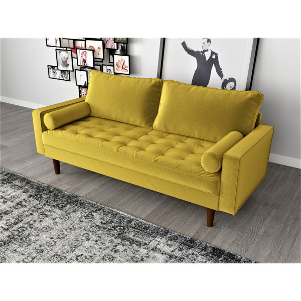 Mustard Yellow Velvet Sofa Wayfair