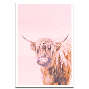 SCOTTISH HIGHLAND COW COFFEE 13x19 art PRINT glossy animals new
