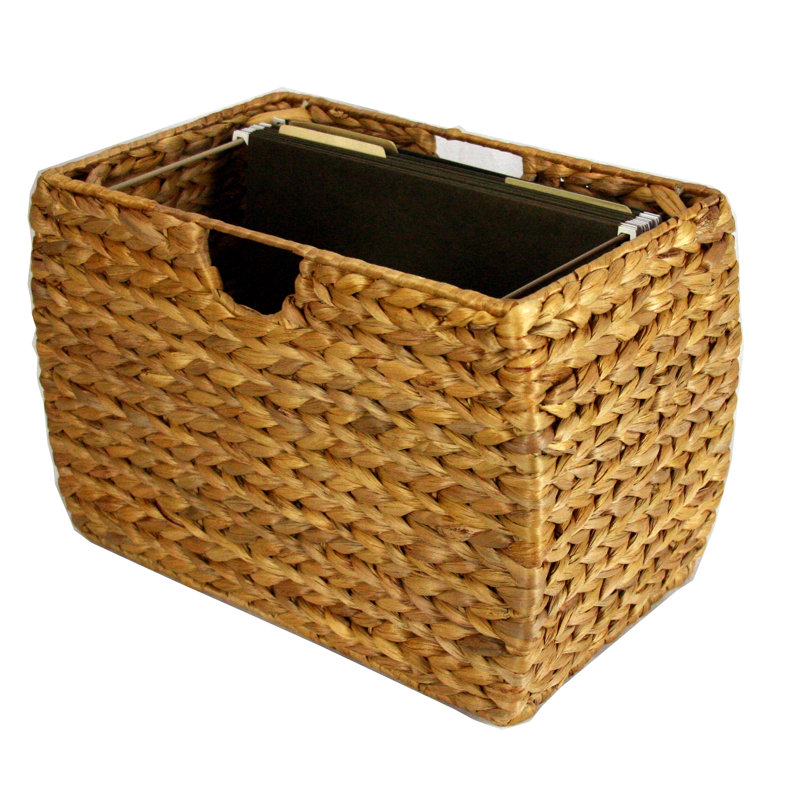 Pangaea Seagrass Basket Storage 2 Drawer Vertical Filing Cabinet