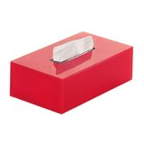 tissue box red