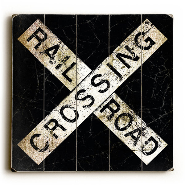 Artehouse Llc Railroad Crossing Graphic Art Print Multi Piece Image On Wood Reviews Wayfair