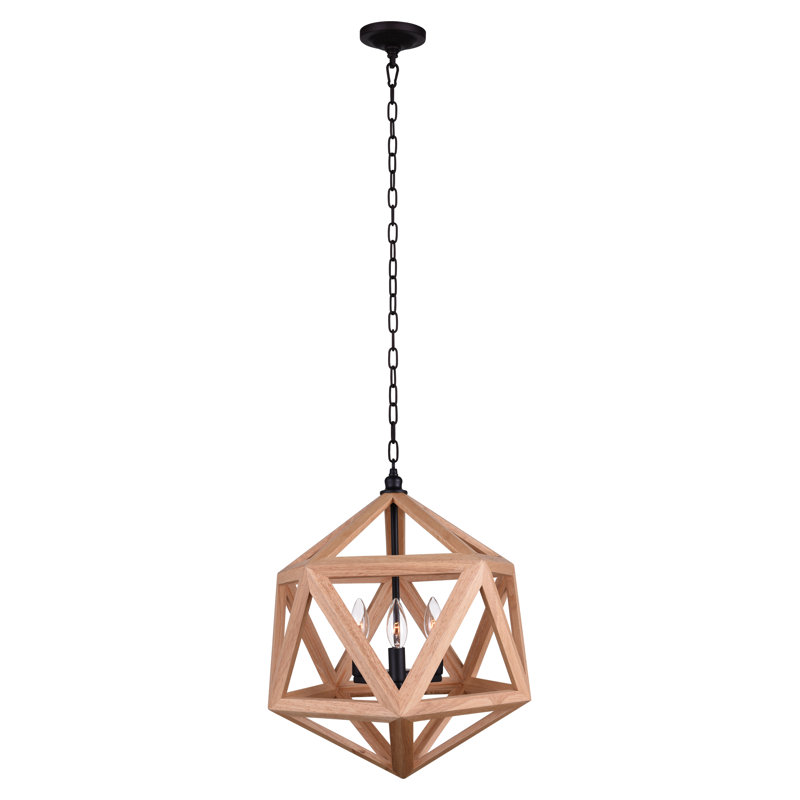Gracie Oaks Tuthill 3 Light Unique Statement Geometric Gracie Oaks Tuthill 3 Light Unique
