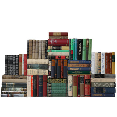 Authentic Decorative Books  Curated Library Curated Vintage World Classics Library Set of 75 Booth  Williams