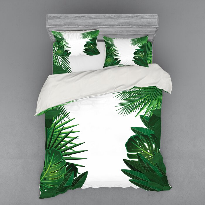 East Urban Home Exotic Fantasy Hawaiian Tropical Palm Leaves With