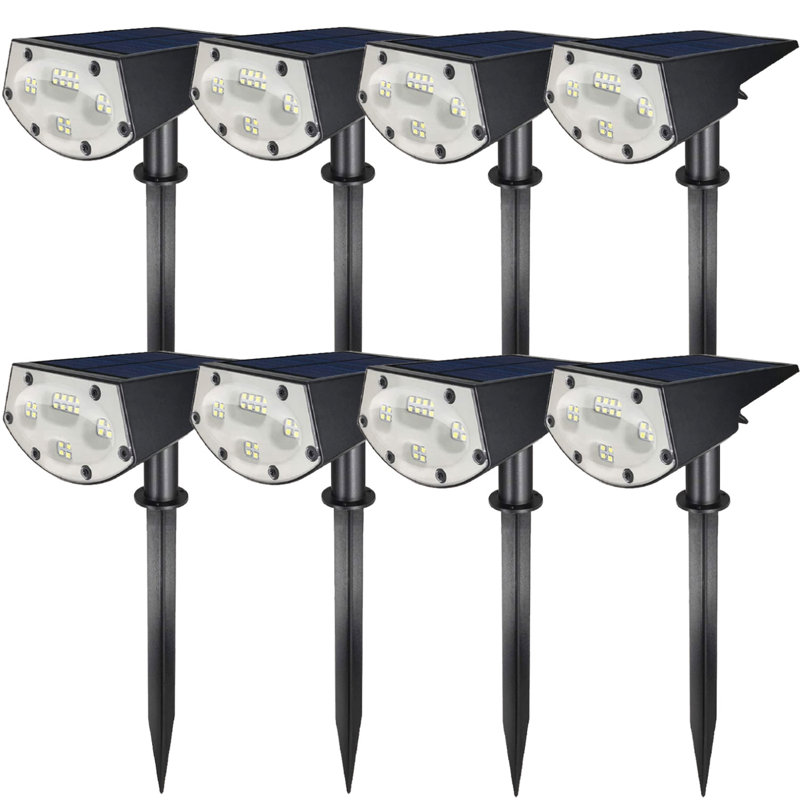 Wbm Smart Black Solar Powered Integrated Led Spot Light Pack Reviews Wayfair