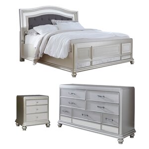 Guillaume Panel Configurable Solid Wood Bedroom Set