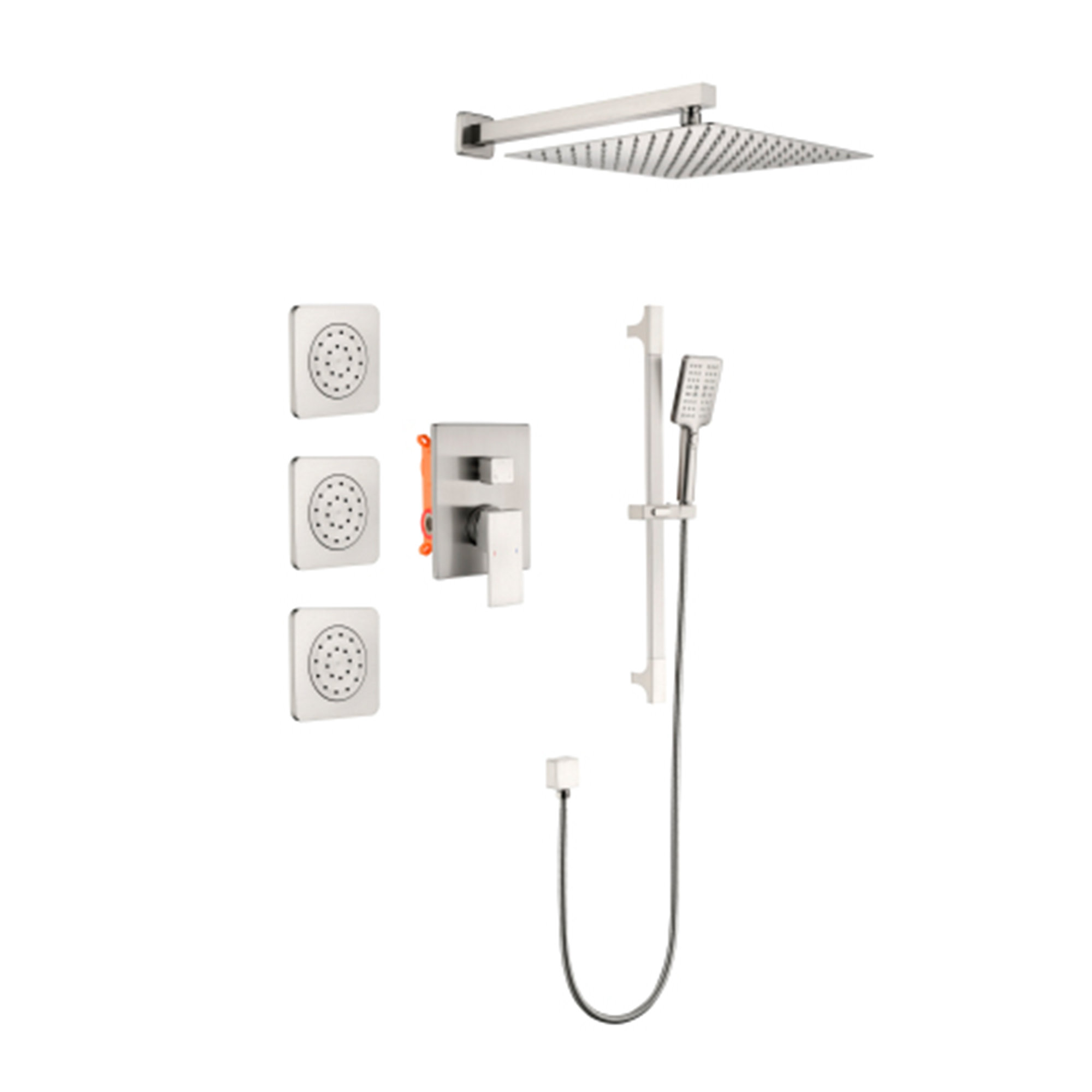 Loveishere Pressure Balanced Complete Shower System with Roughin Valve
