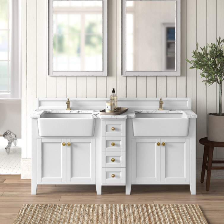 Birch Lane Diep 60 Double Bathroom Vanity Set Reviews Wayfair Birch Lane Diep 60 Double Bathroom Vanity Set Reviews Wayfair