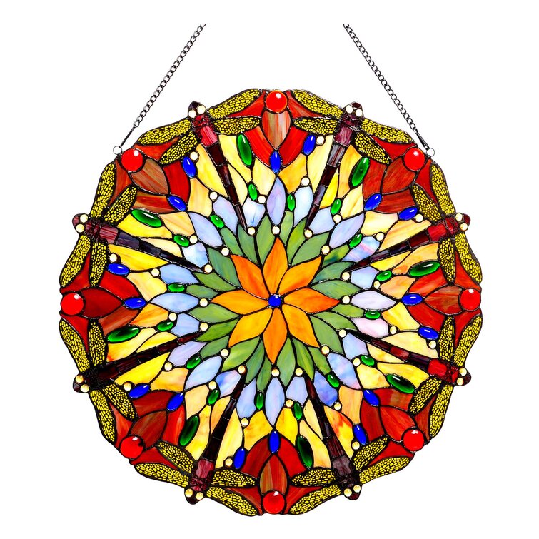 Astoria Grand Tiffany Glass Window Panel & Reviews | Wayfair