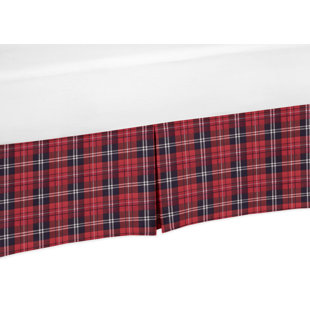 plaid crib skirt