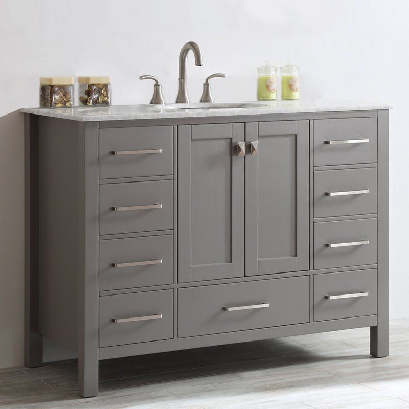 Beachcrest Home Newtown 48 Single Bathroom Vanity Reviews Wayfair Newtown 48 Single Bathroom Vanity