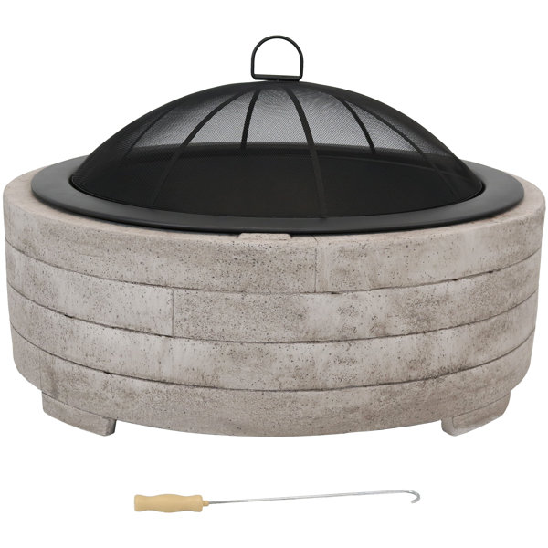 Darby Home Co Wilhoit Faux Stone Ring Concrete Wood ... (600 x 600 Pixel)