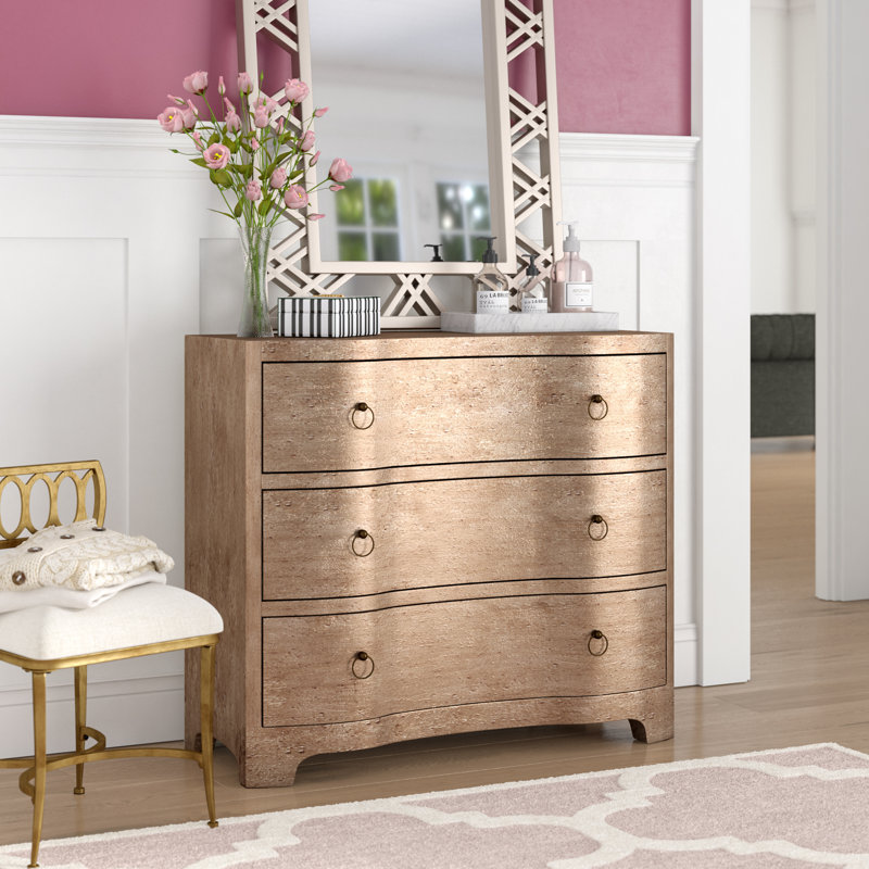 Willa Arlo Interiors Chantel Modern Serpentine 3 Drawer Chest