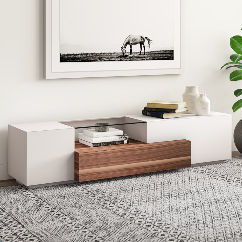 Allmodern Bellefonte Tv Stand For Tvs Up To 78 Reviews Wayfair