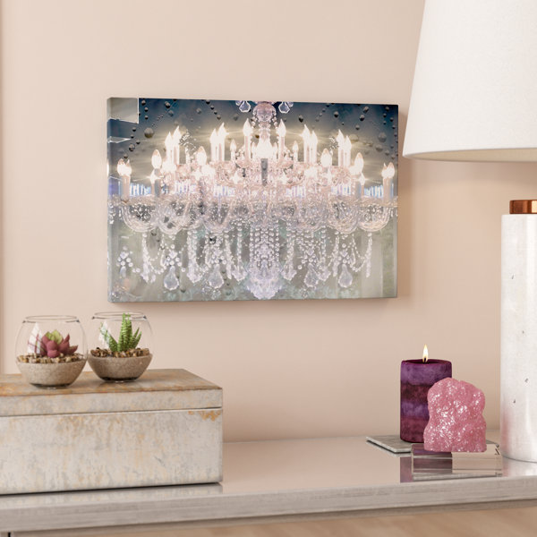 Willa Arlo Interiors Fashion And Glam Day And Night Chandelier Graphic Print On Canvas Reviews Wayfair