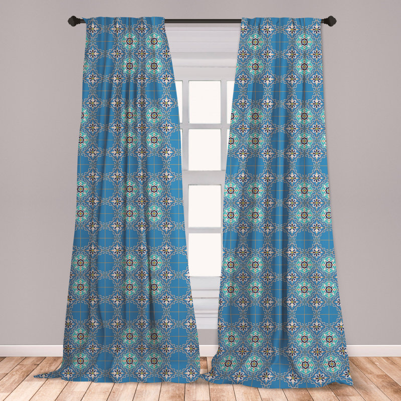 East Urban Home Ambesonne Moroccan Window Curtains Culture Art