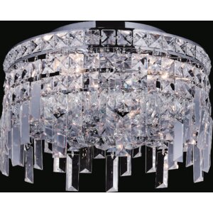 Navya 4-Light Glass Shade Semi Flush Mount