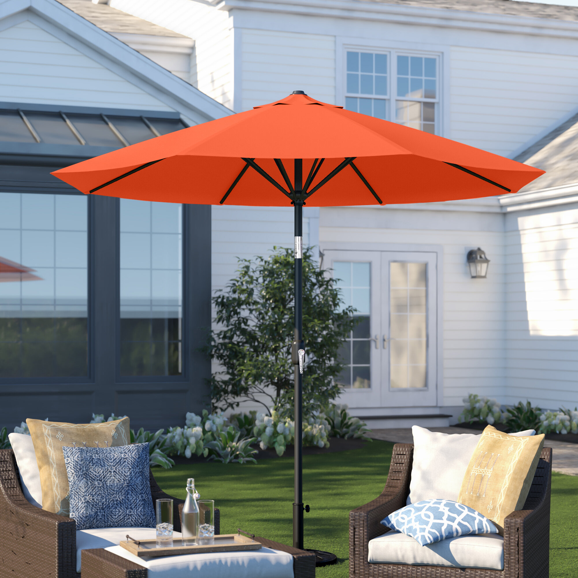 Orange Patio Umbrellas You Ll Love In 2020 Wayfair