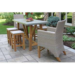 Go to store & view more images Sutter 7 Piece Teak Sunbrella Dining Set by Gracie Oaks