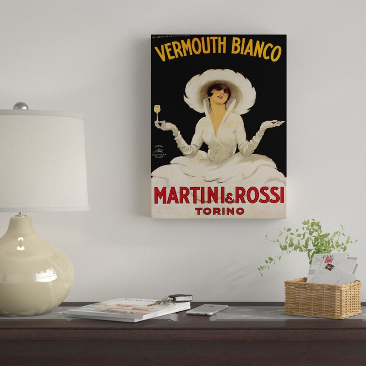 Winston Porter Bianco Martini Rossi by Marcello Dudovich - Advertisements Canvas & Reviews | Wayfair