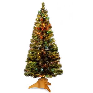 Fiber Optics Radiance Fireworks 6' Green Artificial Christmas Tree with Base