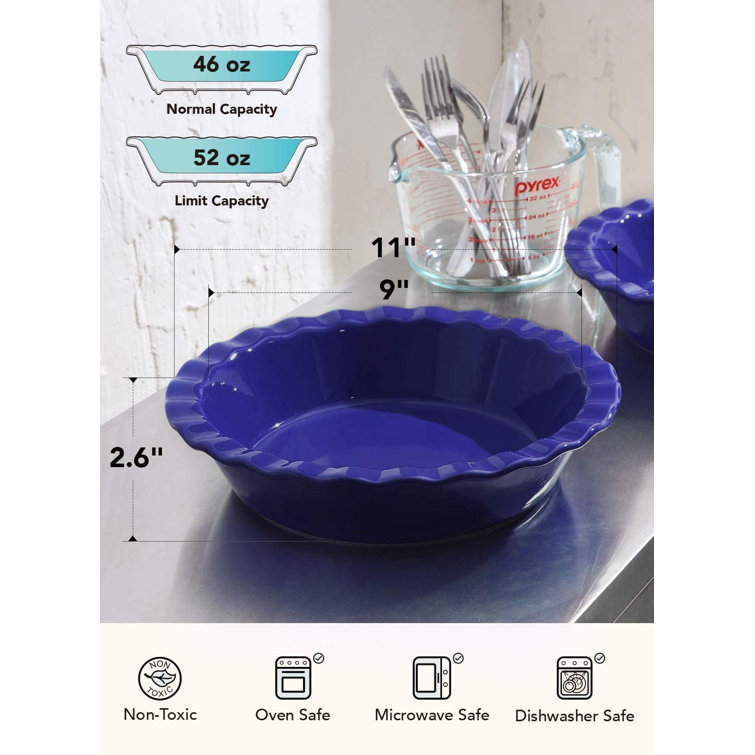 extra large pie dish