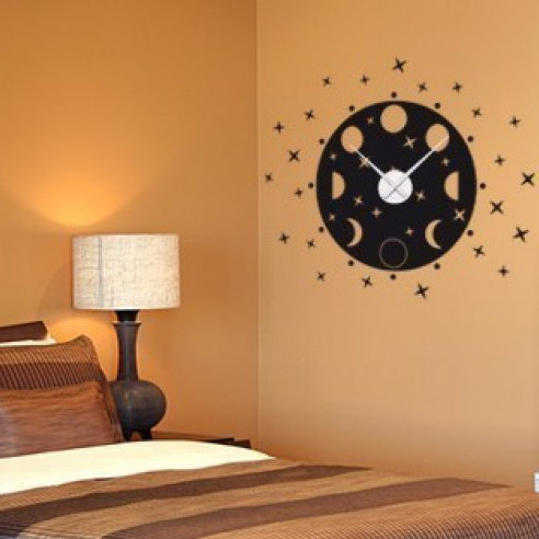 Style And Apply Phrases Of The Moon Wall Clock Wall Decal Wayfair Ca