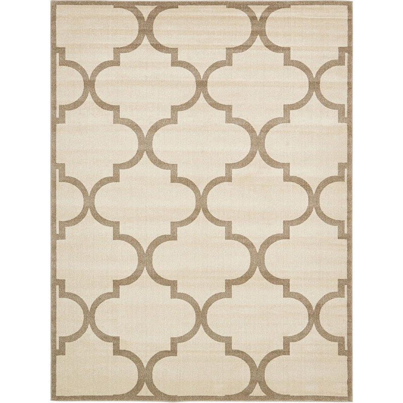 RugPal Theodora Geometric Beige/Light Brown Area Rug | Wayfair