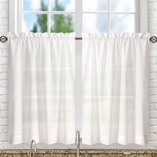 Withe Simple Modern Kitchen Curtains Ideas quickview