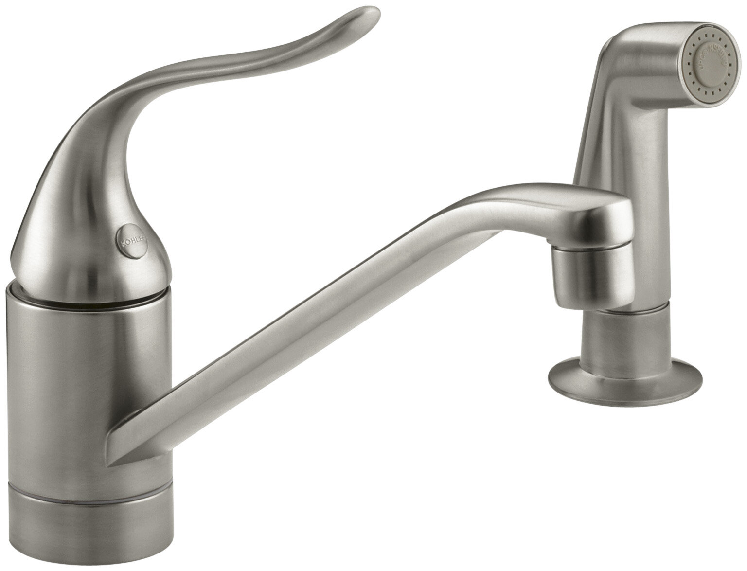 Brushed Nickel Finish Kitchen faucet sprayer wash sink 1/2 " Connection
