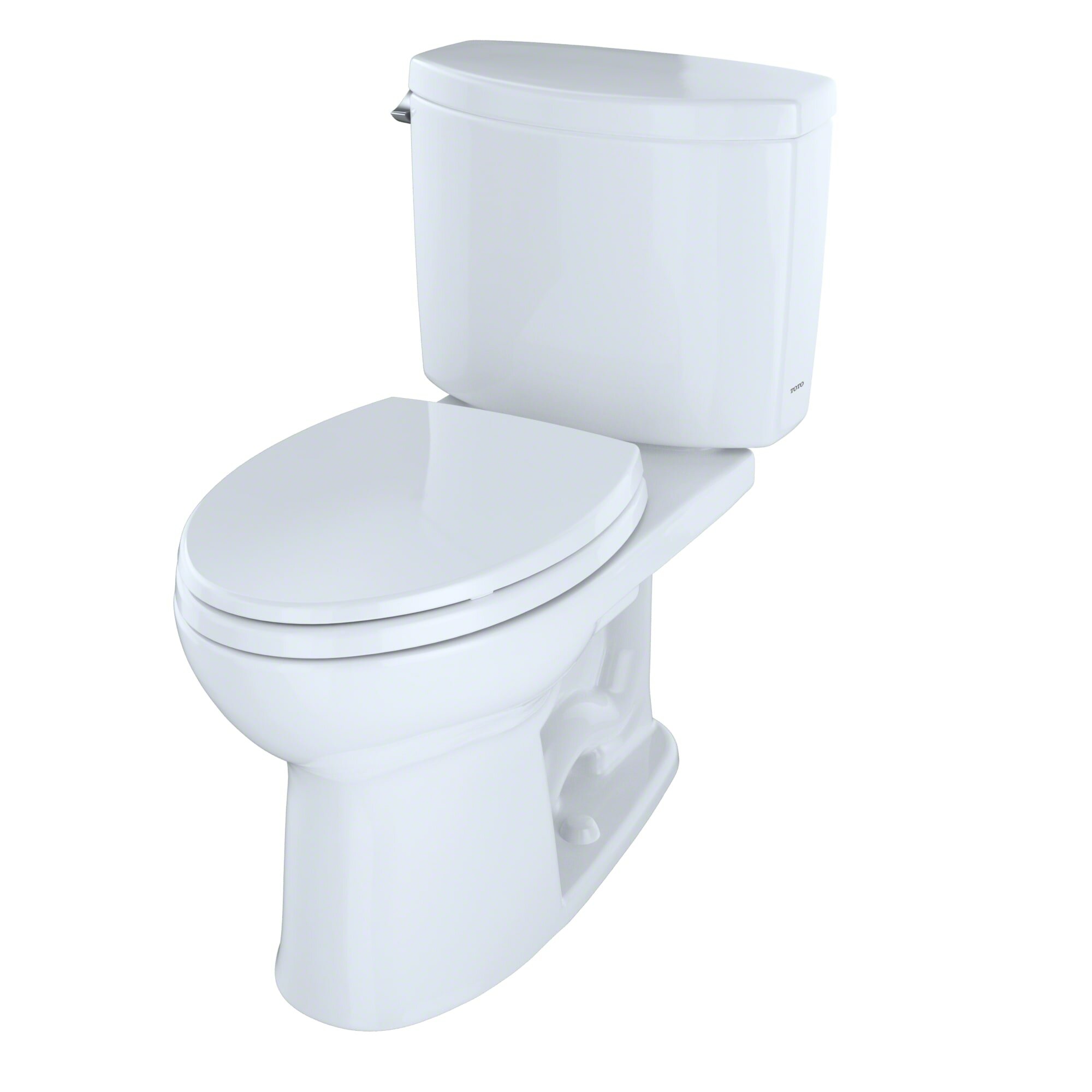 Toto Drake 1 28 Gpf Water Efficient Elongated Two Piece Toilet With Cefiontect Seat Not Included Reviews Wayfair