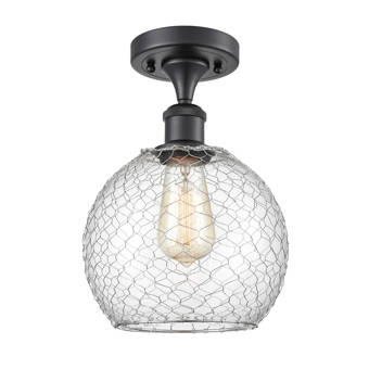 Gracie Oaks Nyle 1 Light 9 Simple Cone Semi Flush Mount Reviews Wayfair