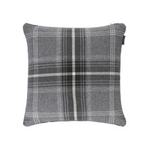 grey check cushion covers