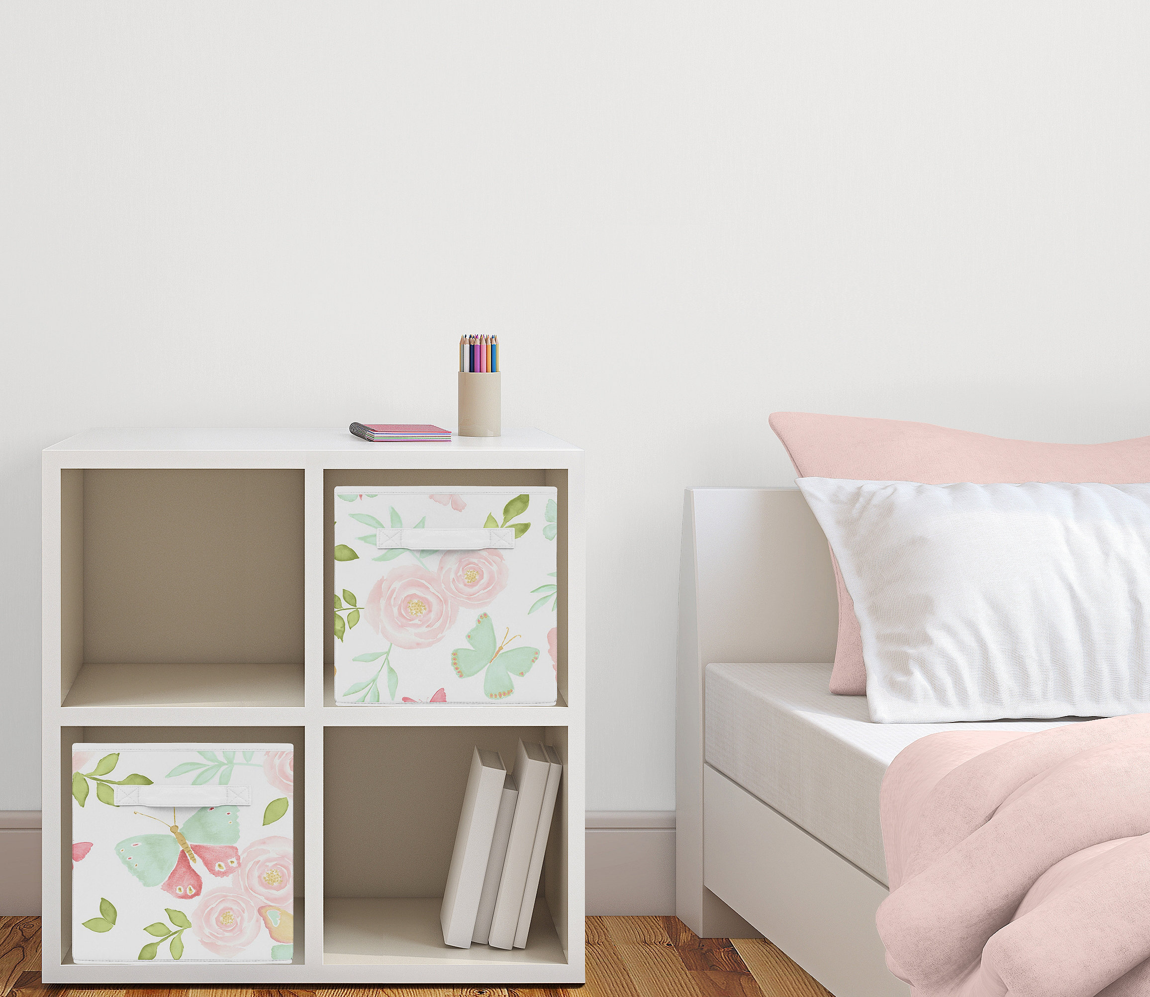 Erfly Fl Fabric Storage Cube Or Bin Erfly Fl Fabric Storage Cube Or Bin