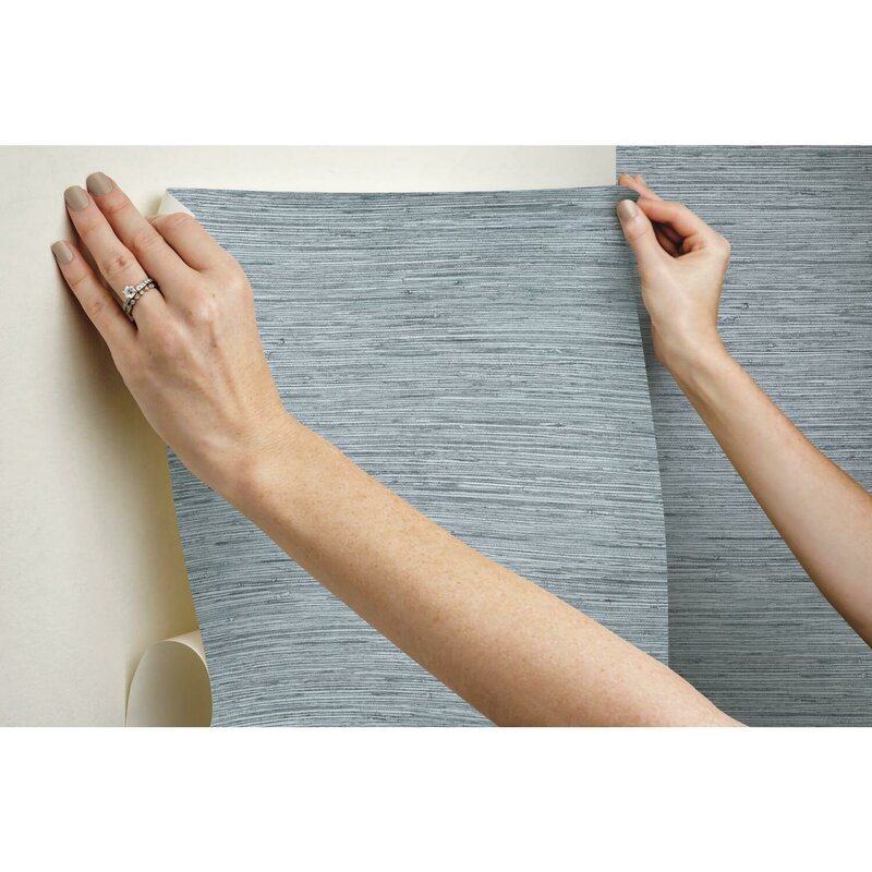 Eske Smooth 16.5' L x 20.5" W Peel and Stick Wallpaper Roll