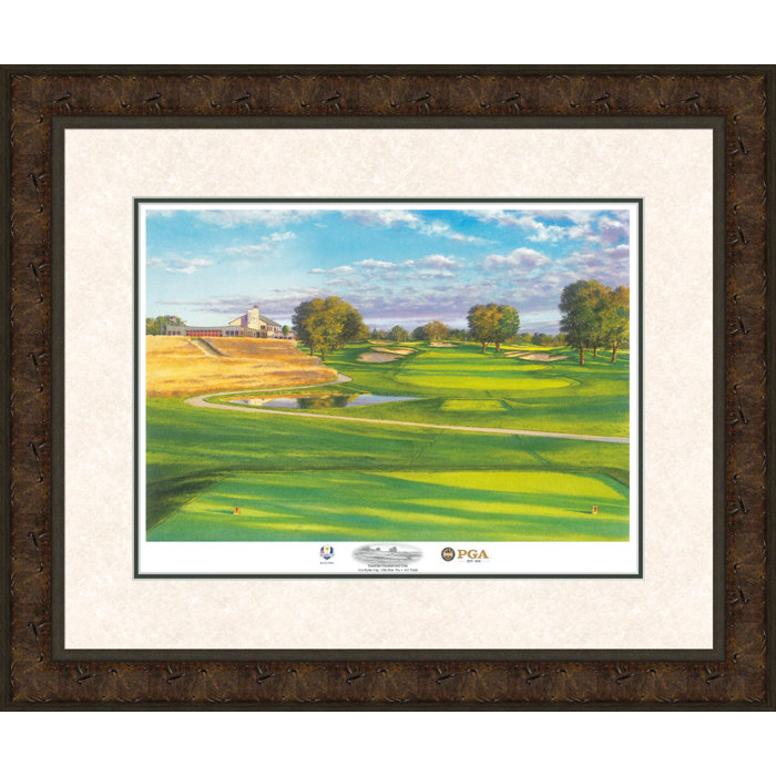 2016 Official Ryder Cup Golf Limited Edtion Print By Steve Lotus Framed Painting Print