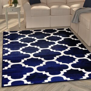 Blocher Navy Indoor/Outdoor Area Rug