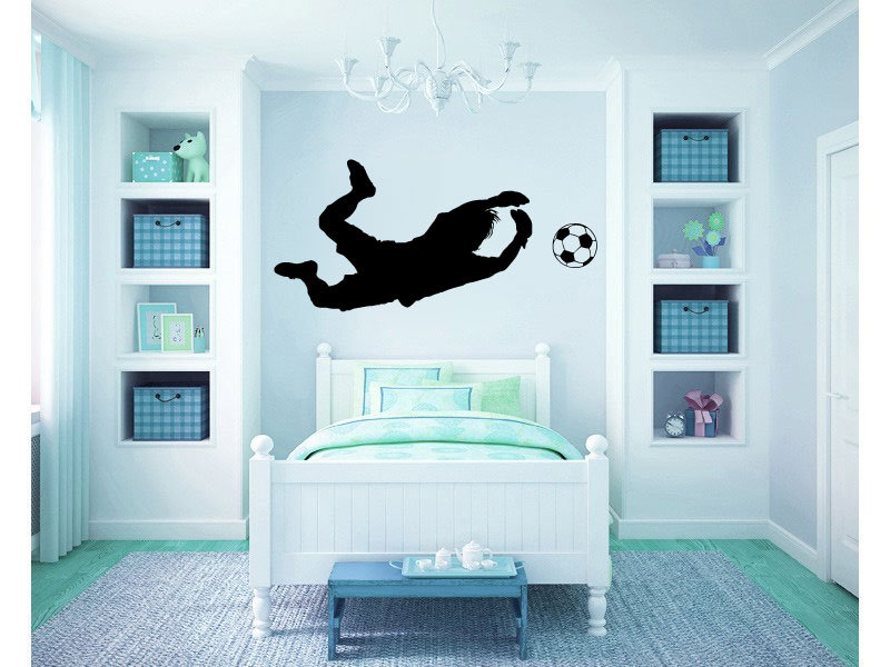 Eat Sleep Soccer Vinyl Wall Decal Home Decor Kids Room Sports Ball 12/" x20/"