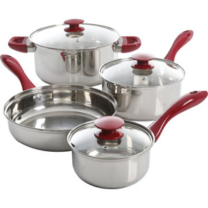 Crawford 7 Piece Stainless Steel Cookware Set