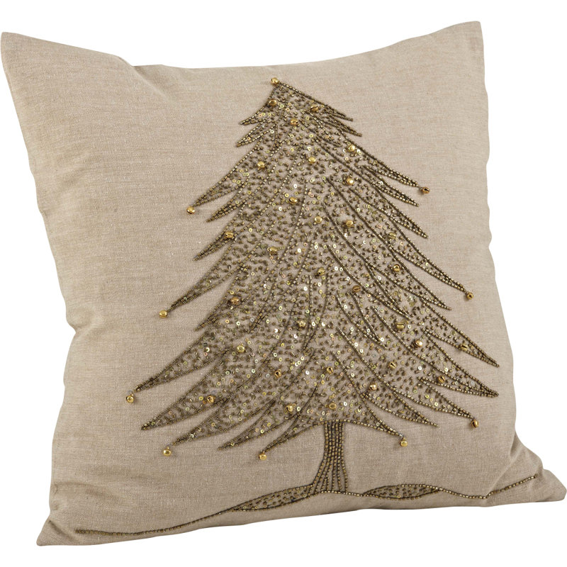 Greyleigh Belleville Sapin De Noel Square Cotton Throw Pillow Reviews Wayfair