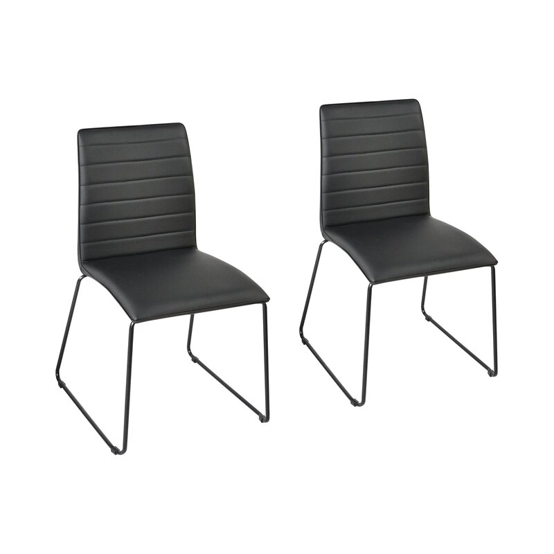 Ribbed Upholstered Dining Chair