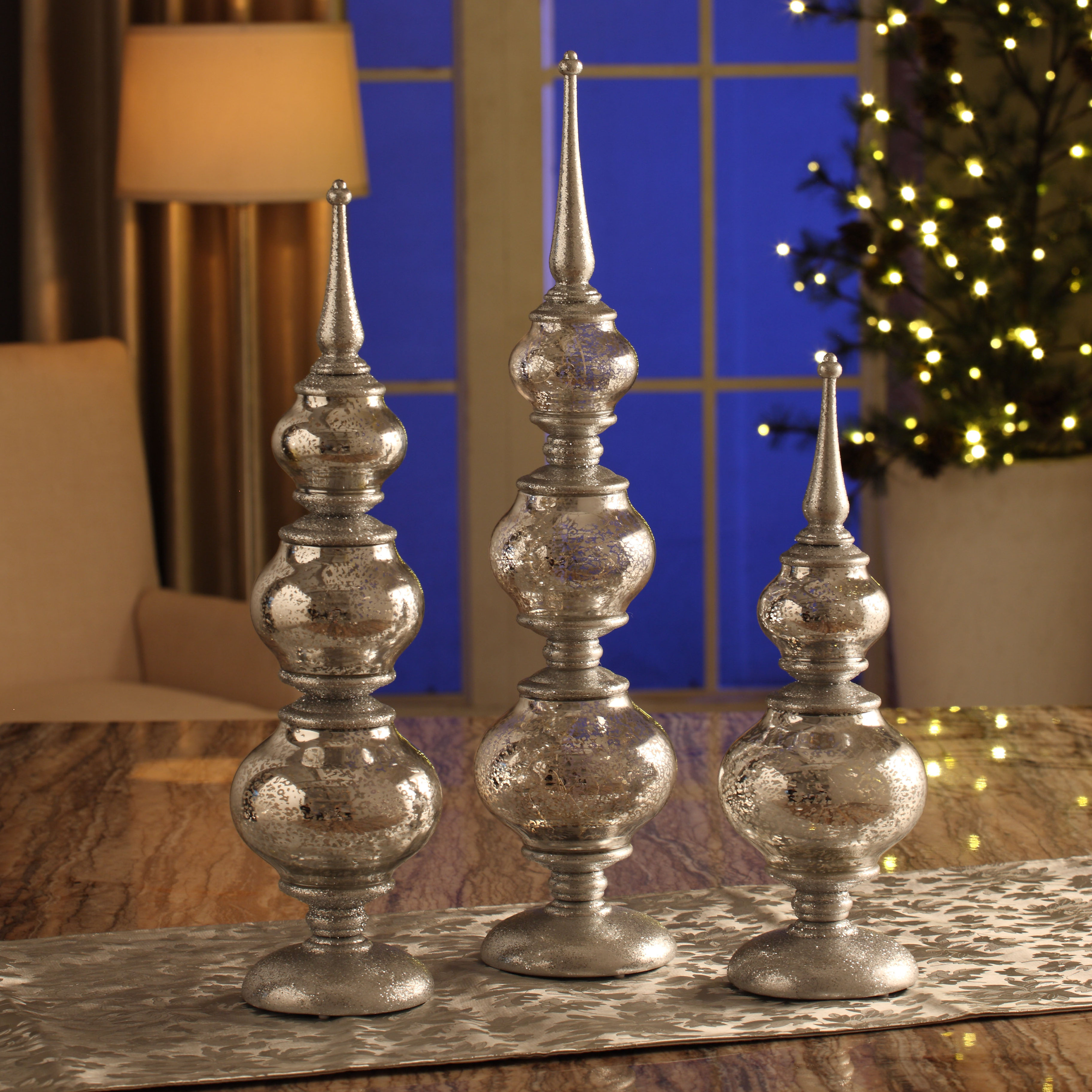 Legion Furniture 3 Piece Finial Ornament Set & Reviews Wayfair